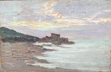 Franse school (XX) - Bord de mer - Littoral au soleil