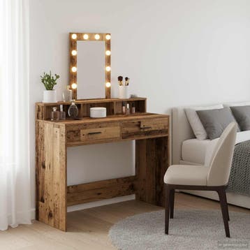 vidaXL Kaptafel Bruin 100 x 41 x 140 cm Bewerkt hout, Verzenden, Nieuw