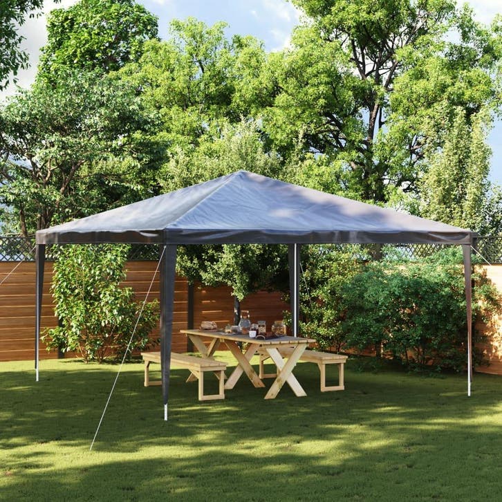 vidaXL Partytent professioneel 90 g/m² 4x4 m antraciet, Jardin & Terrasse, Tonnelles, Envoi