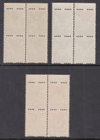 Nederland 1925 - Kind roltanding, in zeldzame blokken van