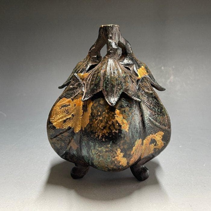 Takaoka Copperware  - Miraku Metal Craft  / Eggplant, Antiek en Kunst, Antiek | Overige Antiek