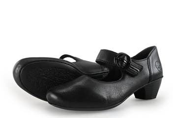 Rieker Instappers in maat 39 Zwart, Kleding | Dames, Schoenen, Verzenden, Zo goed als nieuw, Rieker, Instappers