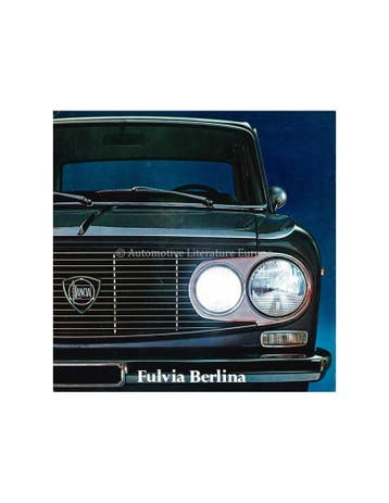 1971 LANCIA FULVIA BERLINA BROCHURE, Nieuw