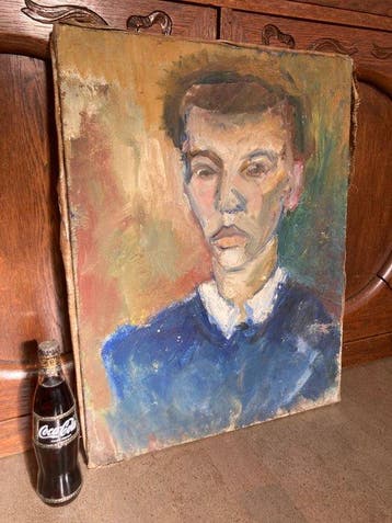 Franse school (XX) - Expressionist Portrait, c. 1920s NO