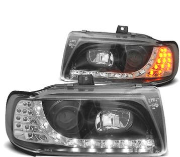 Phares Pour Seat Ibiza Cordoba 93-99 Led Noir, Verzenden