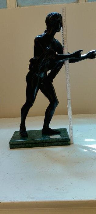 Beeld, Apollo saettante - 60 cm - Brons