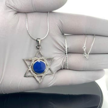 Sans prix de réserve - Pendentif Argent - lapis-lazuli