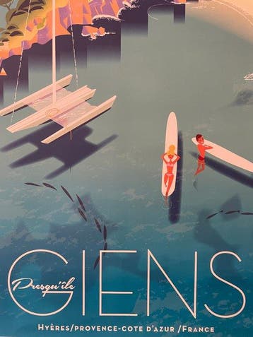 Monsieur Z - Affiche de Tourisme Hyères - La presquîle de