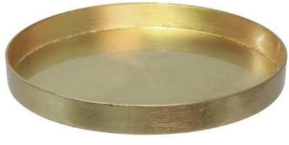 Onderbord Dienblad Rond Goud 27 cm, Huis en Inrichting, Woonaccessoires | Kunstplanten en Kunstbloemen, Nieuw