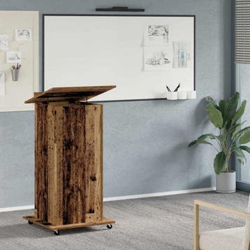 vidaXL Podium Oudhout Bewerkt hout 55 x 55 x 107 cm, Verzenden, Nieuw