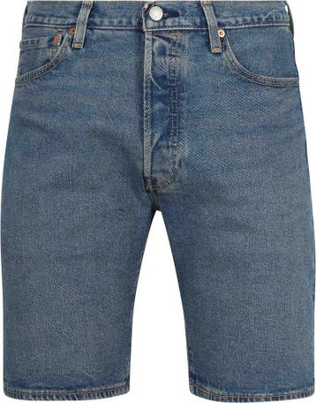 Levi’s 501 Denim Short Mid Blauw maat Overige maten Heren, Verzenden