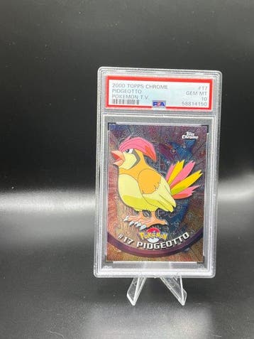Pokémon - 1 Graded card - Pidgeotto Topps Chrome - PSA 10, Hobby en Vrije tijd, Nieuw