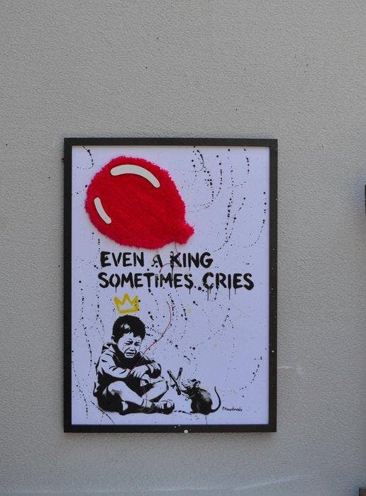 Patrycja Mroczkowska - Even a King Sometimes Cries 3D Pop, Antiek en Kunst, Kunst | Schilderijen | Modern