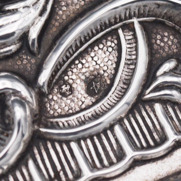 Pedro Durán - Plateau - Neobarroco / Rococó avec rocaille -, Antiek en Kunst, Antiek | Zilver en Goud