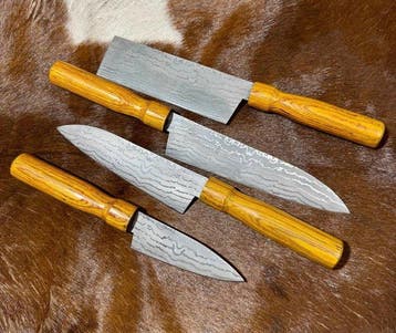 Keukenmes - Kitchen knife set - Ambachtelijke keuken- en
