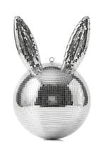 Discobal Paashaas 48 cm Konijn Discobol Pasen Zilver Spiegel, Ophalen of Verzenden, Nieuw