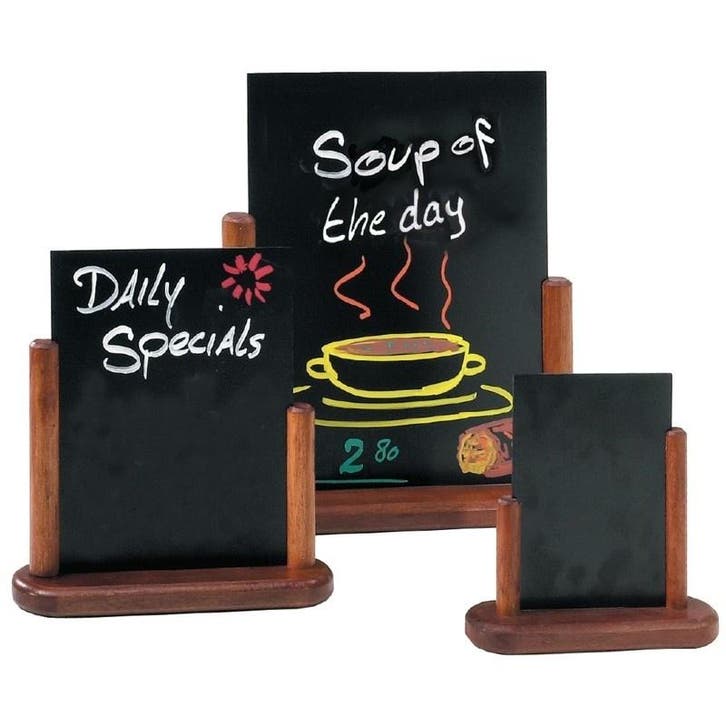 Tafel krijtbord | Massief beukenhout met mahonie afwerking, Articles professionnels, Horeca | Équipement de cuisine, Envoi