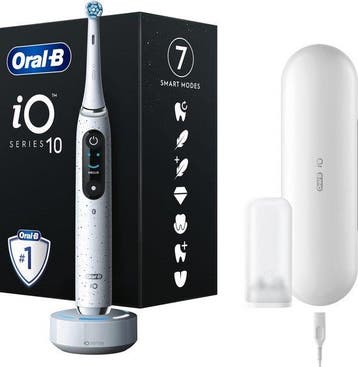 Oral-B iO 10 - White - Elektrische Tandenborstel - Ontwor..., Bijoux, Sacs & Beauté, Beauté | Parfums, Verzenden