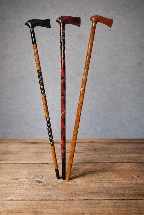 Wandelstok (3) - Hout, Antiek en Kunst, Curiosa en Brocante