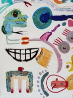 Carla Pacheco - Chávena de Limoges sobre mesa coxa, Antiek en Kunst, Kunst | Schilderijen | Modern