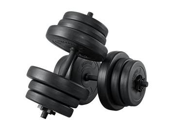 Veiling - Halterset / Dumbells 40 kg - 2-delig - Zandgevuld, Nieuw