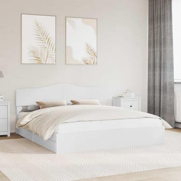 vidaXL Opbergbed met lade met hoofdeinde Wit 180 x 200 cm, Verzenden