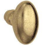 Knopkruk Ei 65x38 mm messing antiek, Nieuw