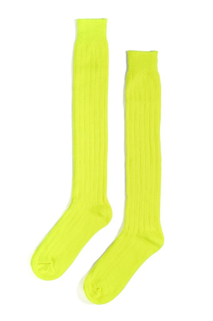 Sokken Neon Geel Gebreid 39 40 41 42 43 44 45 46 Dames Heren, Kleding | Heren, Carnavalskleding en Feestkleding, Nieuw, Ophalen of Verzenden