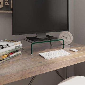 vidaXL Tv-meubel/monitorverhoger transparant 40x25x11 cm, Verzenden, Nieuw
