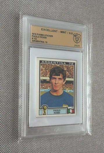 1978 Panini Argentina 78 Paolo Rossi 112 Graded card - 1, Verzamelen, Nieuw