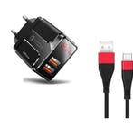 DrPhone ACC02 18W Thuislader 2x USB 3.0 Qualcomm USB poorten, Verzenden, Nieuw