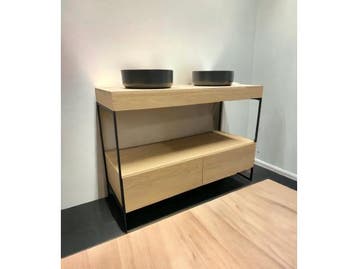 Veiling - Casajoy Vrijstaand Houten  Badkamermeubel 125cm, Nieuw