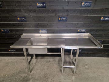 Aanvoertafel | RVS | 200 cm | rechts | horeca, Articles professionnels