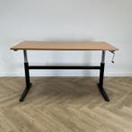 slingerbureau 160x80 cm  (max hoogte 90 cm),  beuken - zwart, Huis en Inrichting, Bureaus, Gebruikt