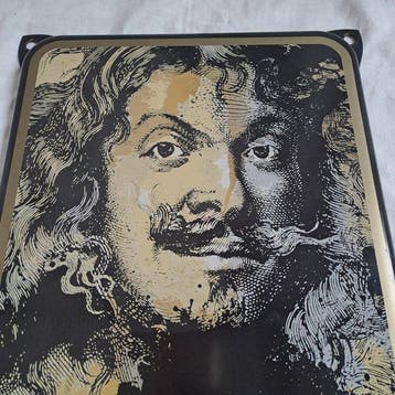 Adriaen Brouwer bier - Reclamebord - Emaille, Antiek en Kunst