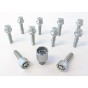 H&R Wielboutenset bolkonisch R12 M12x1.50 - Lengte 55mm - 10, Verzenden