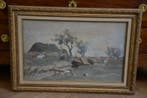 Johan Hendrik Weissenbruch (1824-1903) - Polder Landscape, Antiek en Kunst