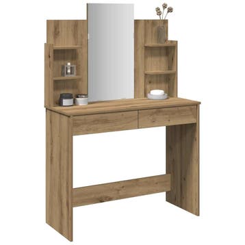 vidaXL Kaptafel met spiegel 96x39x142 cm artisanaal, Verzenden, Nieuw