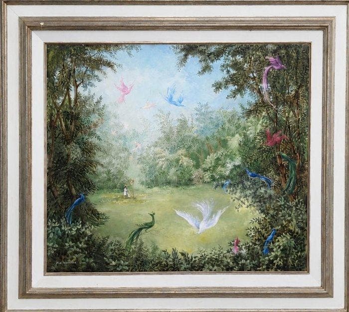 Jean-Pierre de Maertelaer (1925) - Les oiseaux, Antiek en Kunst, Kunst | Schilderijen | Modern