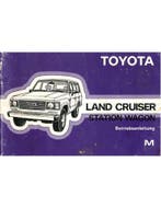 1984 TOYOTA LANDCRUISER STATIONWAGON INSTRUCTIEBOEKJE DUITS, Ophalen of Verzenden
