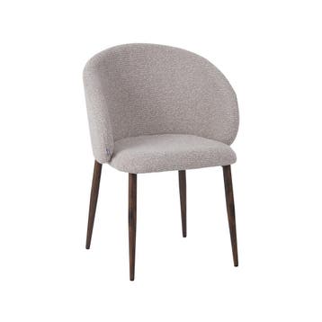 Stoel Yuki | Naturel | Royal Boucle | Walnoot Houten Frame, Verzenden, Nieuw in verpakking