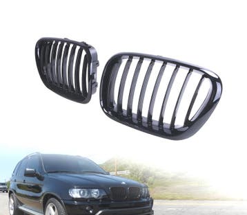 CALANDRES BMW X5 E53 99-03 NOIR BRILLANT, Autos : Pièces & Accessoires, Verzenden