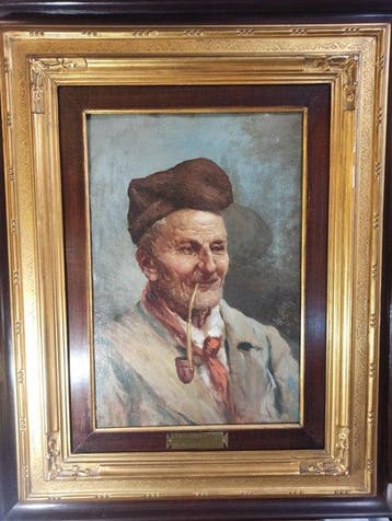 Antonino Leto (1844-1913) - Il vecchio pescatore
