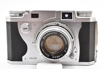 Konica IIA Hexanon 2/48mm READ Meetzoeker camera (Zonder, Nieuw