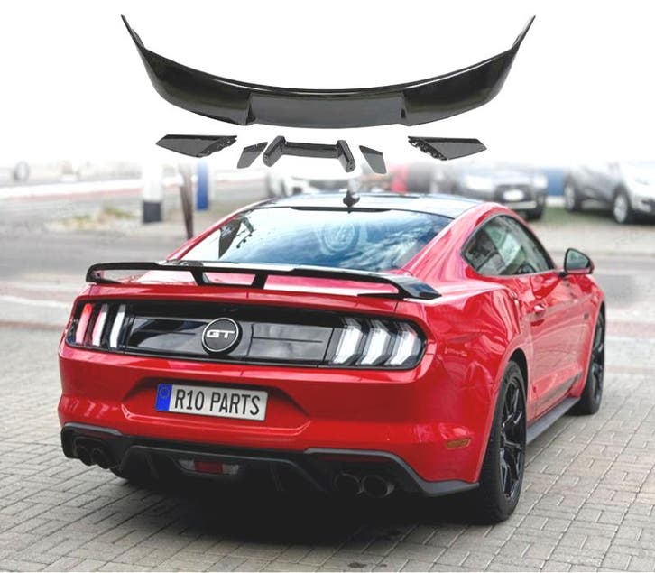 AILERON SPOILER FORD MUSTANG LOOK GT500 15-23 NOIR BRILLANT, Auto-onderdelen, Carrosserie, Verzenden
