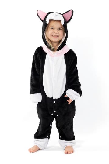 KIMU® Onesie Zwarte Kat Pakje 68-74 Poezenpak Kostuum Zwart, Ophalen of Verzenden, Nieuw