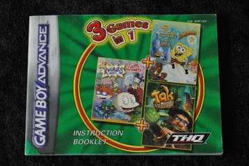 3 Games In 1 GBA Manual AGB-B44P-UKV, Verzenden