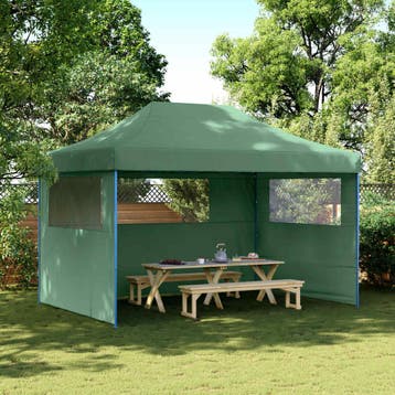 vidaXL Partytent 279 x 410 x 315 cm Groen Oxford Stof, Verzenden, Nieuw
