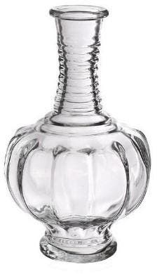 Gekleurd Glazen Flesje Trevi Clear 9x15 cm per stuk, Nieuw