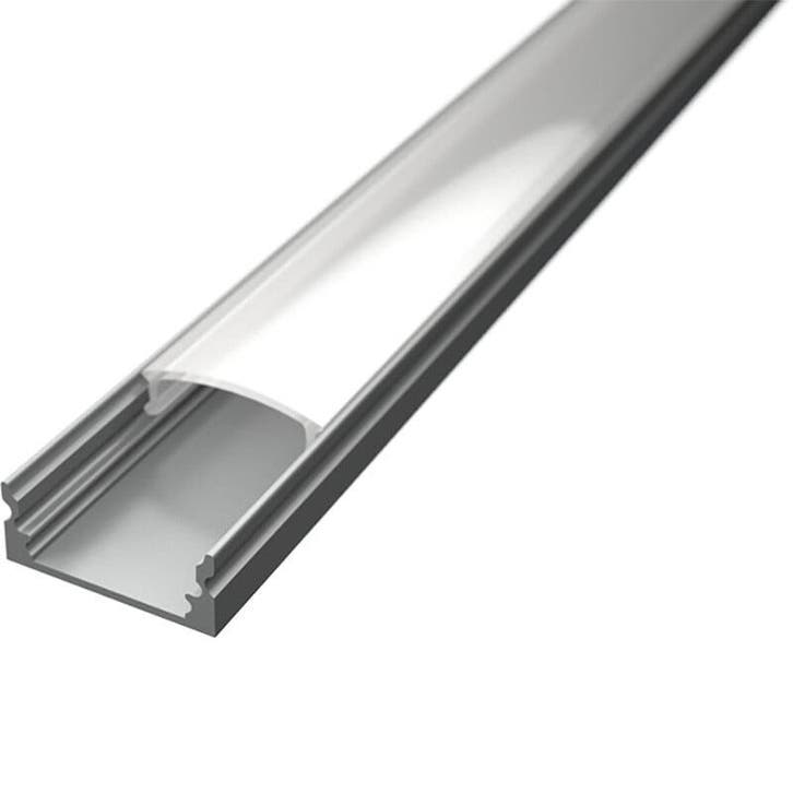 LED Strip Profiel Velvalux Profi - Zilver Aluminium 1m, Maison & Meubles, Lampes | Lampes en vrac, Envoi